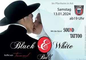 Schwarz-Weiß Ball der FW Ast