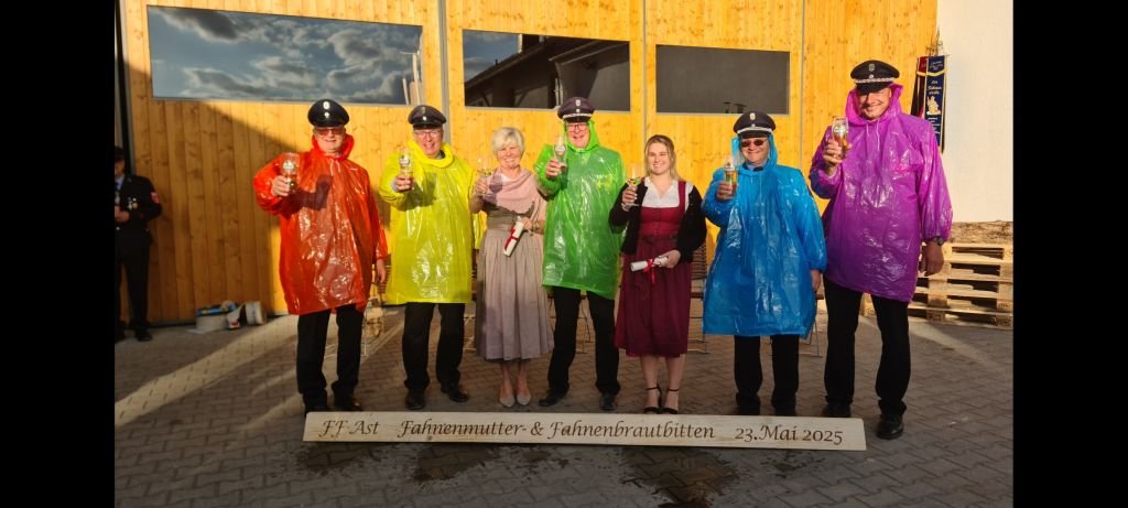 Fahnenmutter und Fahnenbraut bitten