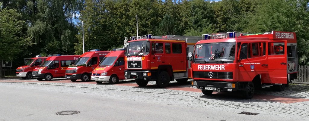 Einsatzfahrzeuge der Gemeindefeuerwehren
