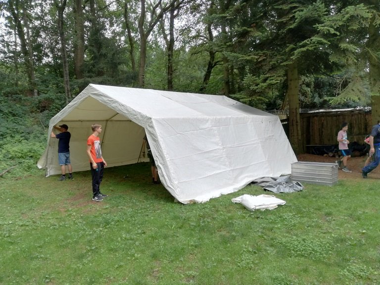 Aufbau Zeltlager