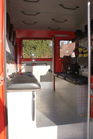 Mannschaftsraum - hier haben 7 Feuerwehrmänner und Frauen Platz