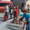 Brand mit dem Feuerlöscher löschen
