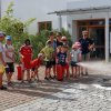 Kinder durften selber mit dem Feuerlöscher umgehen